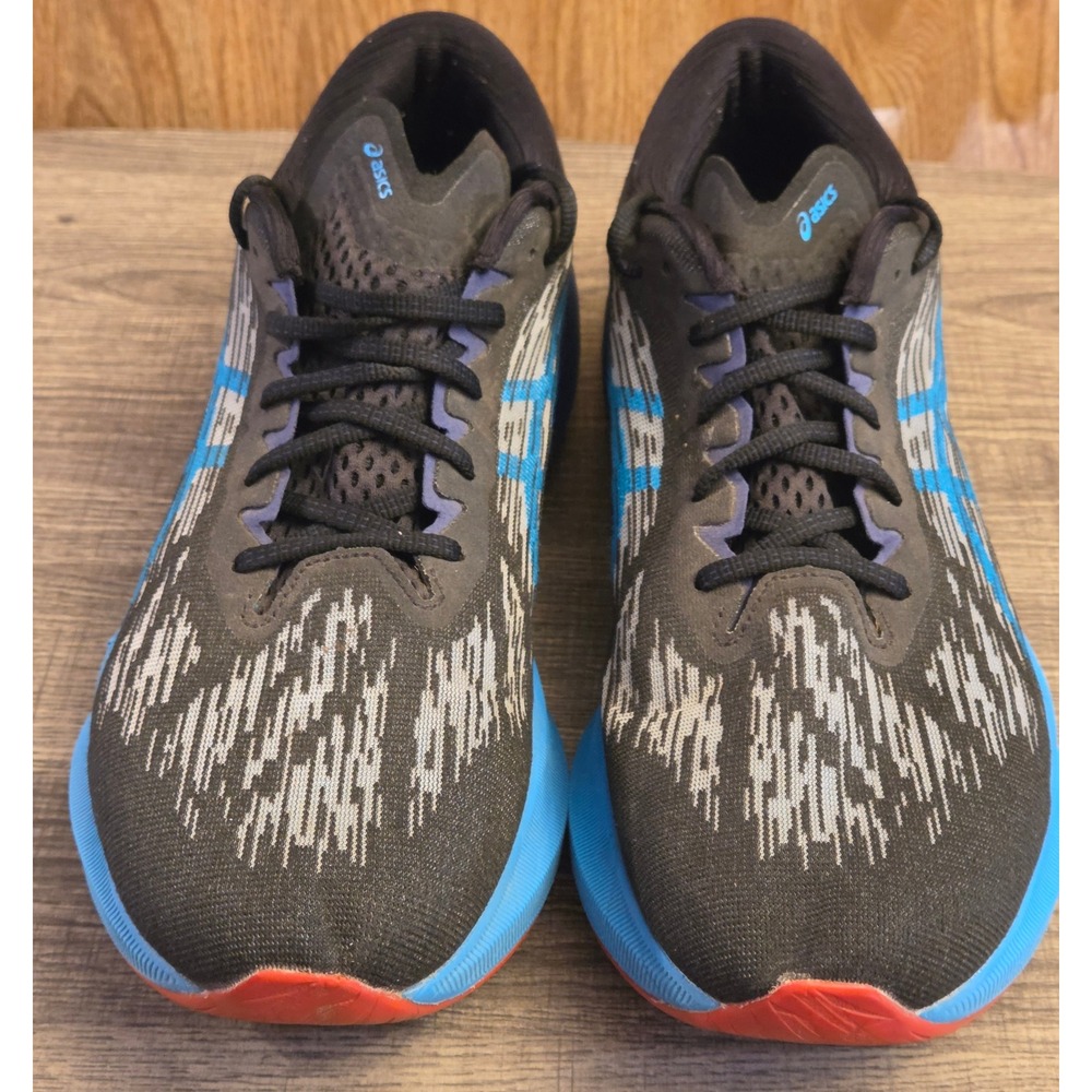 Asics Novablast 3 Running Athletic Sneakers Shoes Mens Size 13 Black Blue - Picture 2 of 10